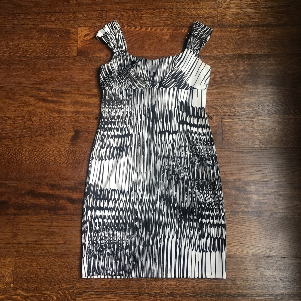 Black and White Cocktail Dress